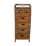 Rattan chest of drawers
