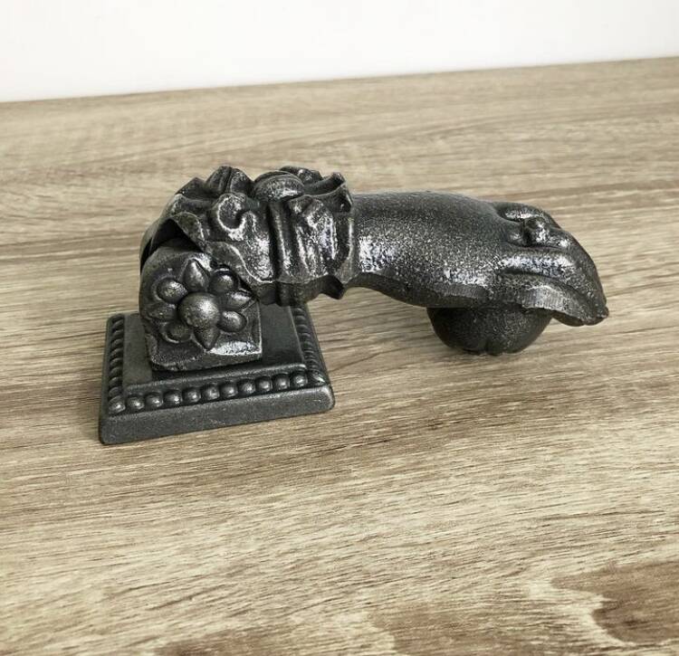 Vintage hand door knocker