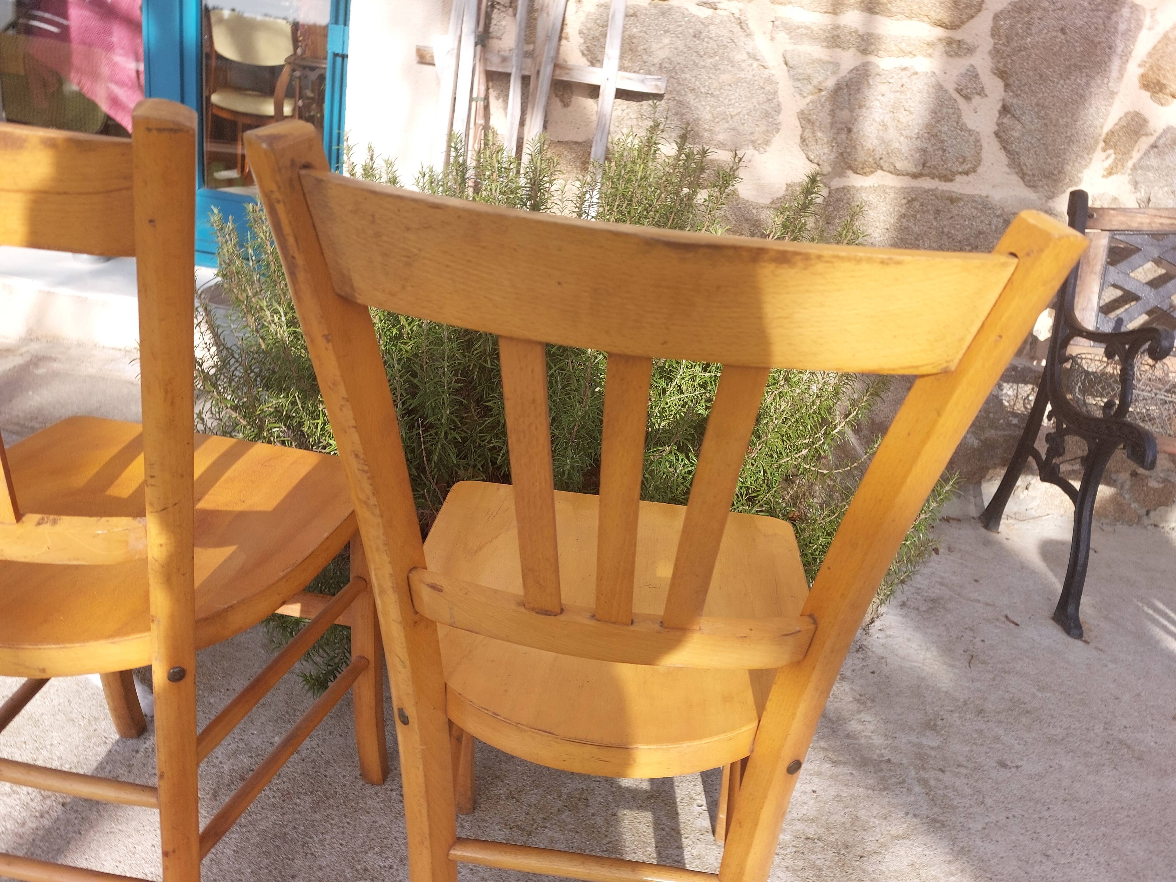 pair of Luterma style bistro chairs