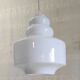 Scandinavian style suspension lampshade in opaline - mid 20th century.