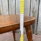 Vintage Brutalist Stube solid wood dining chair
