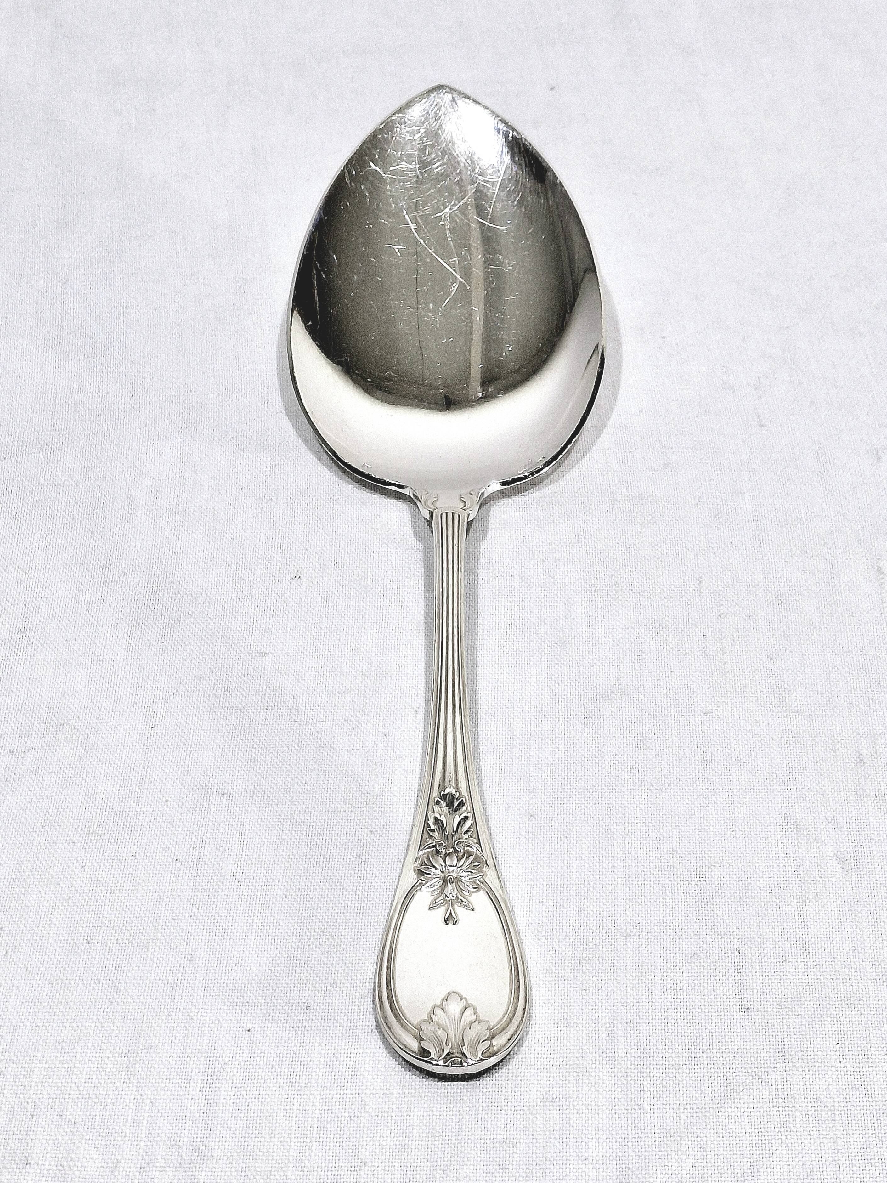 Christofle Cutlery Set - Trianon Model - 155 Pieces, Silver-Plated Metal