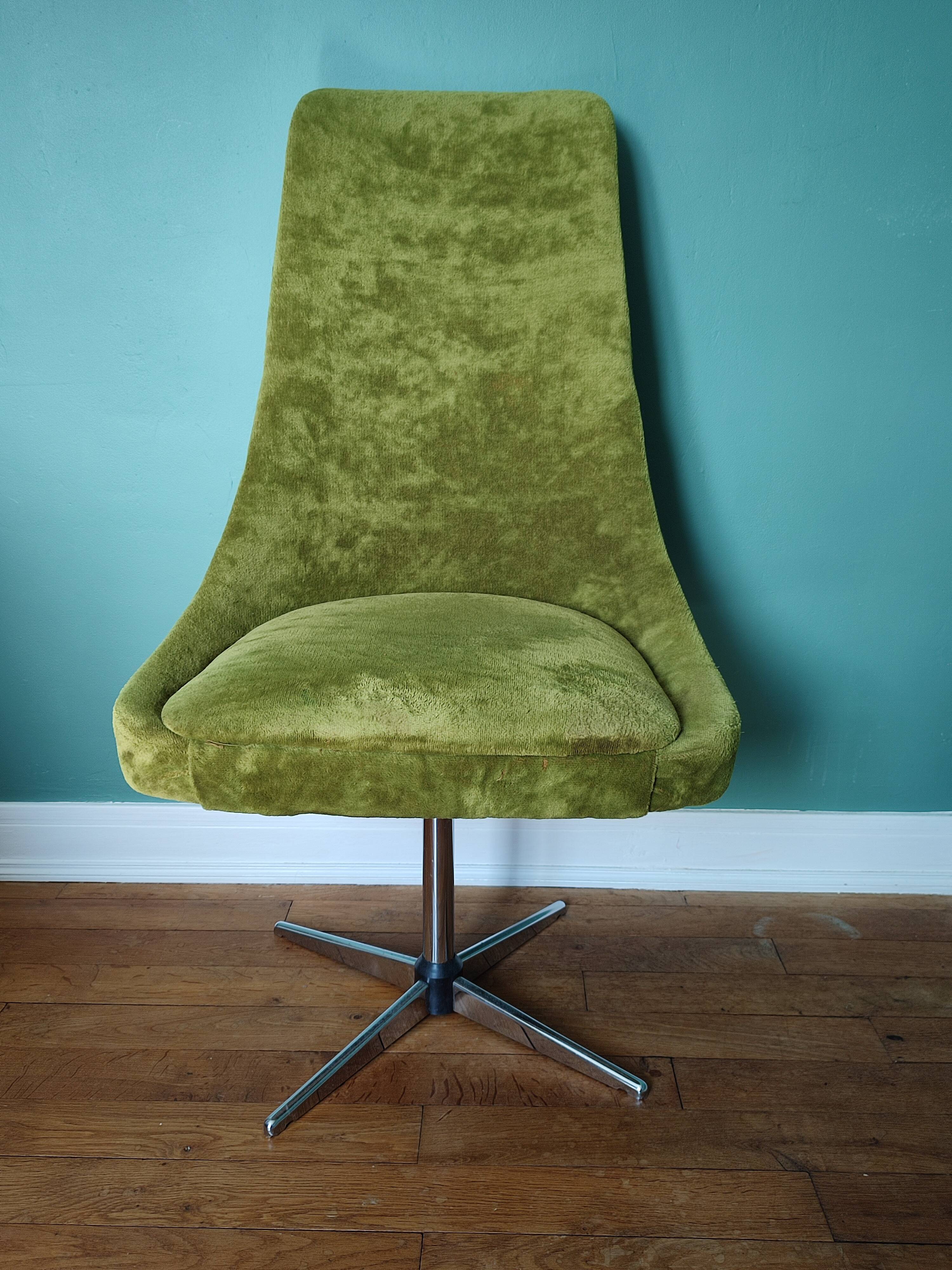 Fauteuil pivotant des années 70