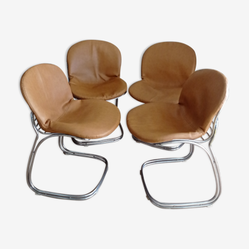 Set of 4 Sabrina chairs by Gastone Rinaldi