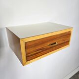 70s Floating Wall-Mounted Nightstand/Drawer