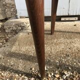 6 chairs art deco red velvet