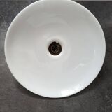 Old hanging lampshade white opaline Art Deco 1930 Ø 25.8 cm TBE