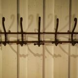 Curved beech wall coat rack published by Thonet, 1930s.