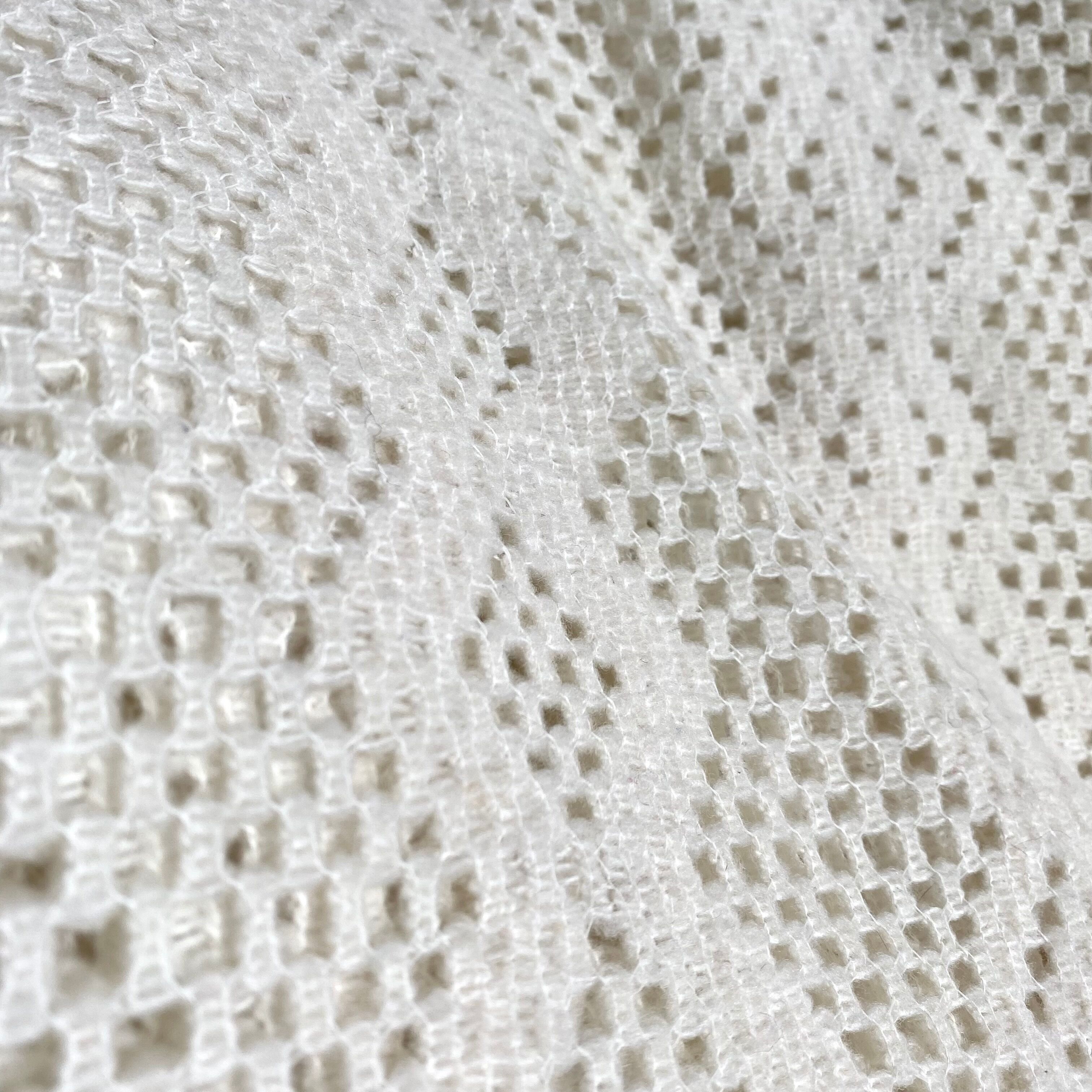 Dessus de lit en laine tricoté vintage 220x240