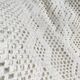 Dessus de lit en laine tricoté vintage 220x240