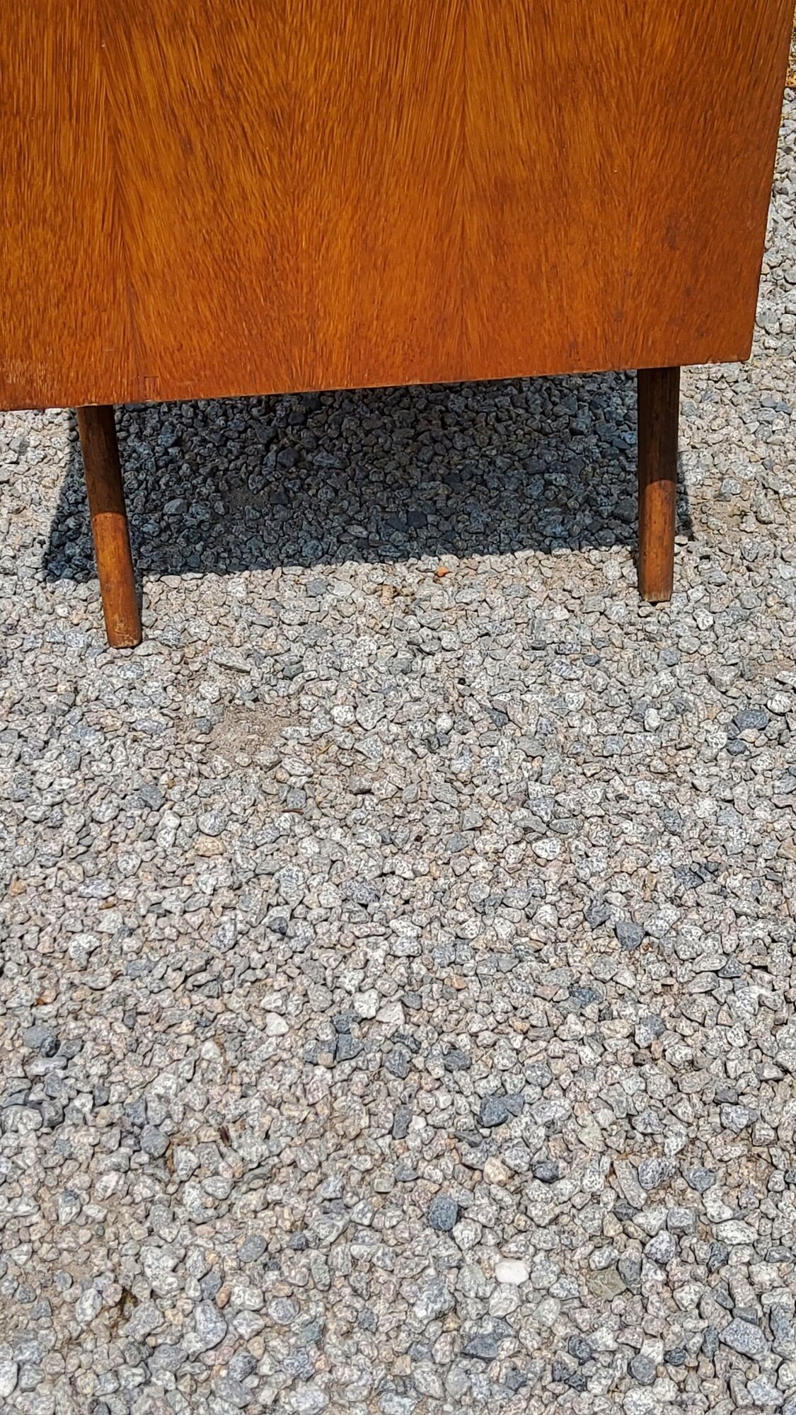 Vintage Golden Blond Oak Chest of drawers Feet Compass 6 Drawers 1 Door 50s