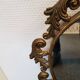 Golden wrought iron frame mirror