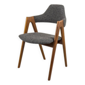 Chaise Compass en teck par Kai Kristiansen pour SVA Møbler, 1960