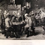 1 lot 6 prints revue l'art late 19th century: importun, desmoulins, cabaret, venice, chaumieres, menetrier