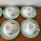 Ensemble de 8 tasses à thé ou café en porcelaine de Limoges