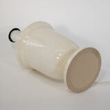 Ceramic table lamp, vintage, green lampshade