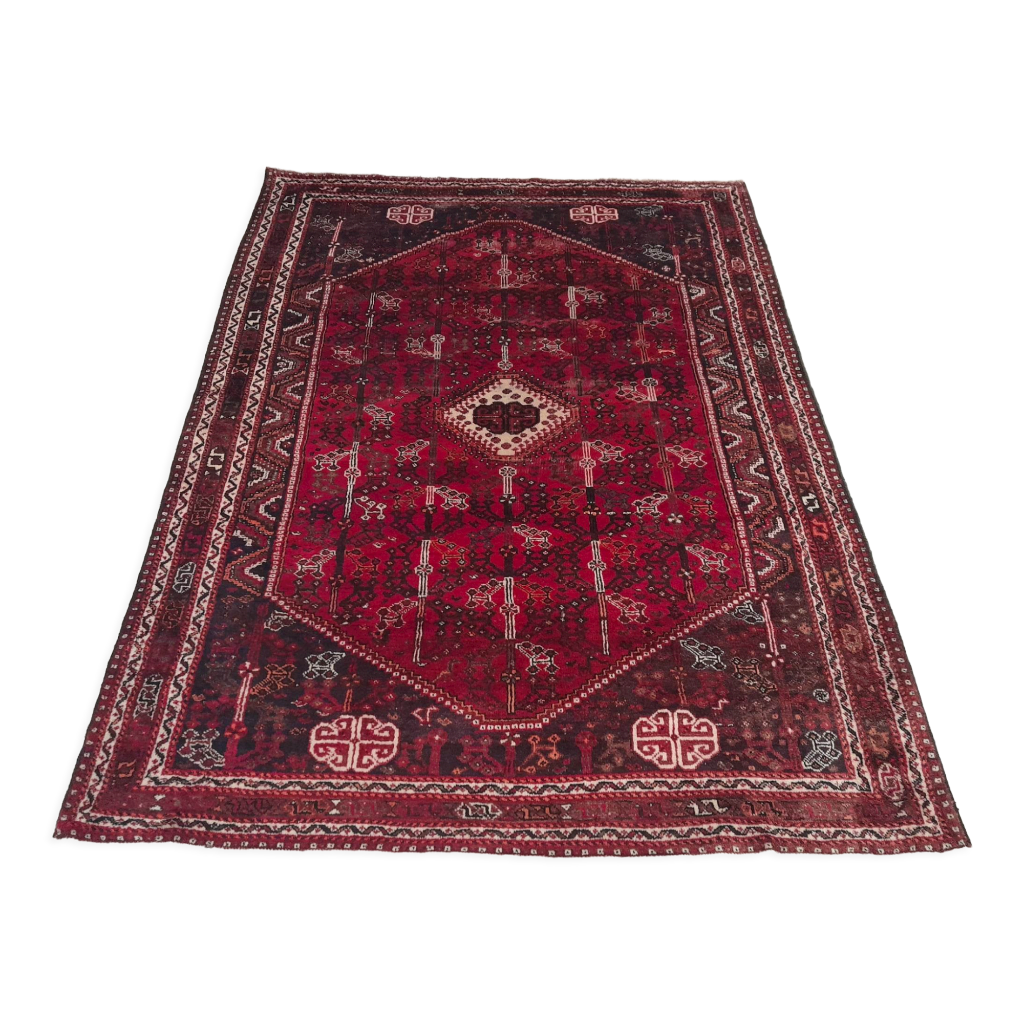 Handmade Persian QashQai rug 284x214cm