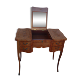 Coiffeuse style Louis XV en placage de  marqueterie