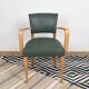 Fauteuil bridge moleskine vert