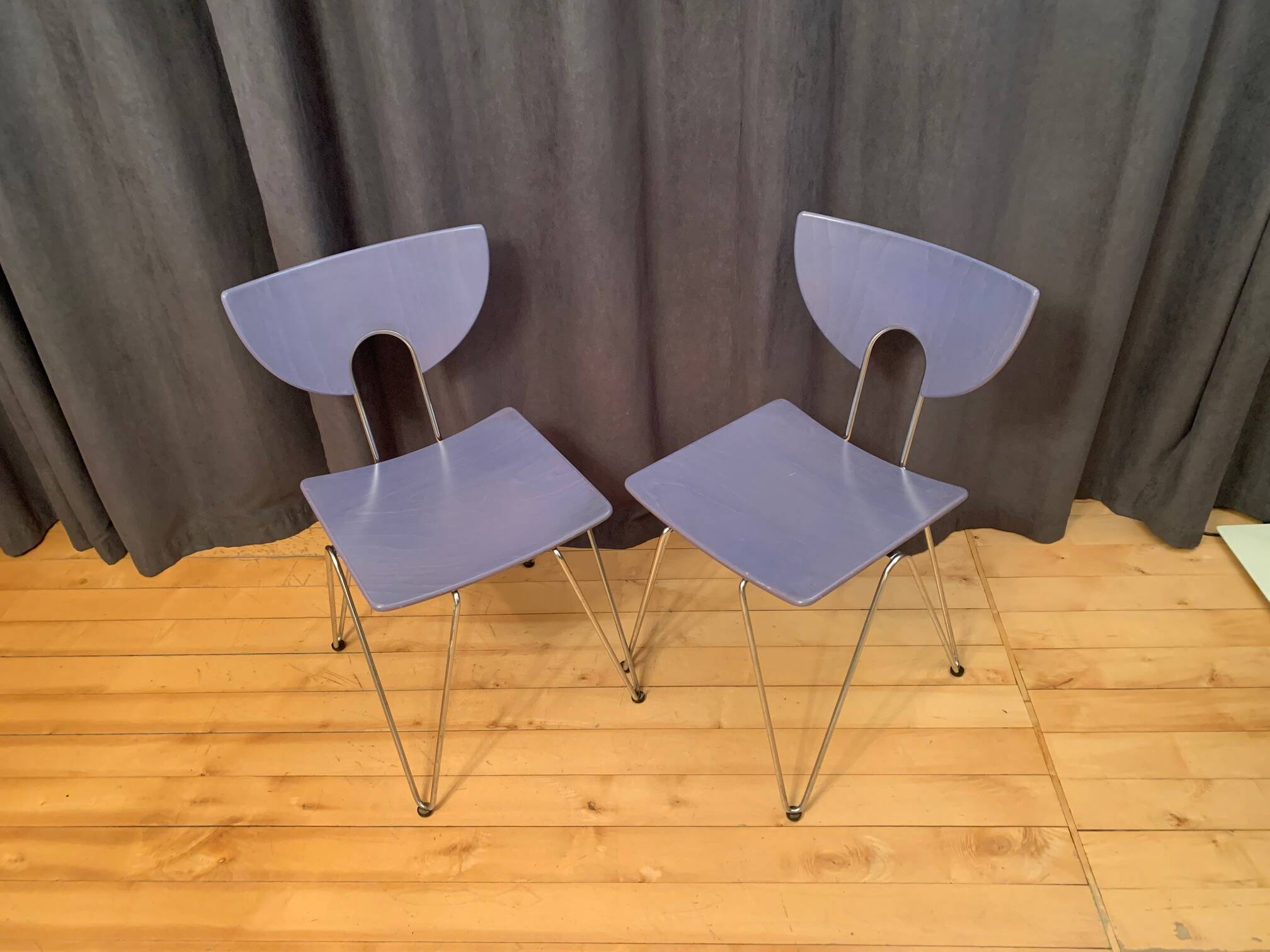 Pair of Mikado 1800 chairs, designed by Walter Leeman, Kusch+Co, Germany, 1970s