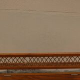 Wooden chest and rattan