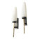 Pair of Lunel wall sconces from the 1950s.