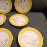 Lot d'assiettes à desserts vintage