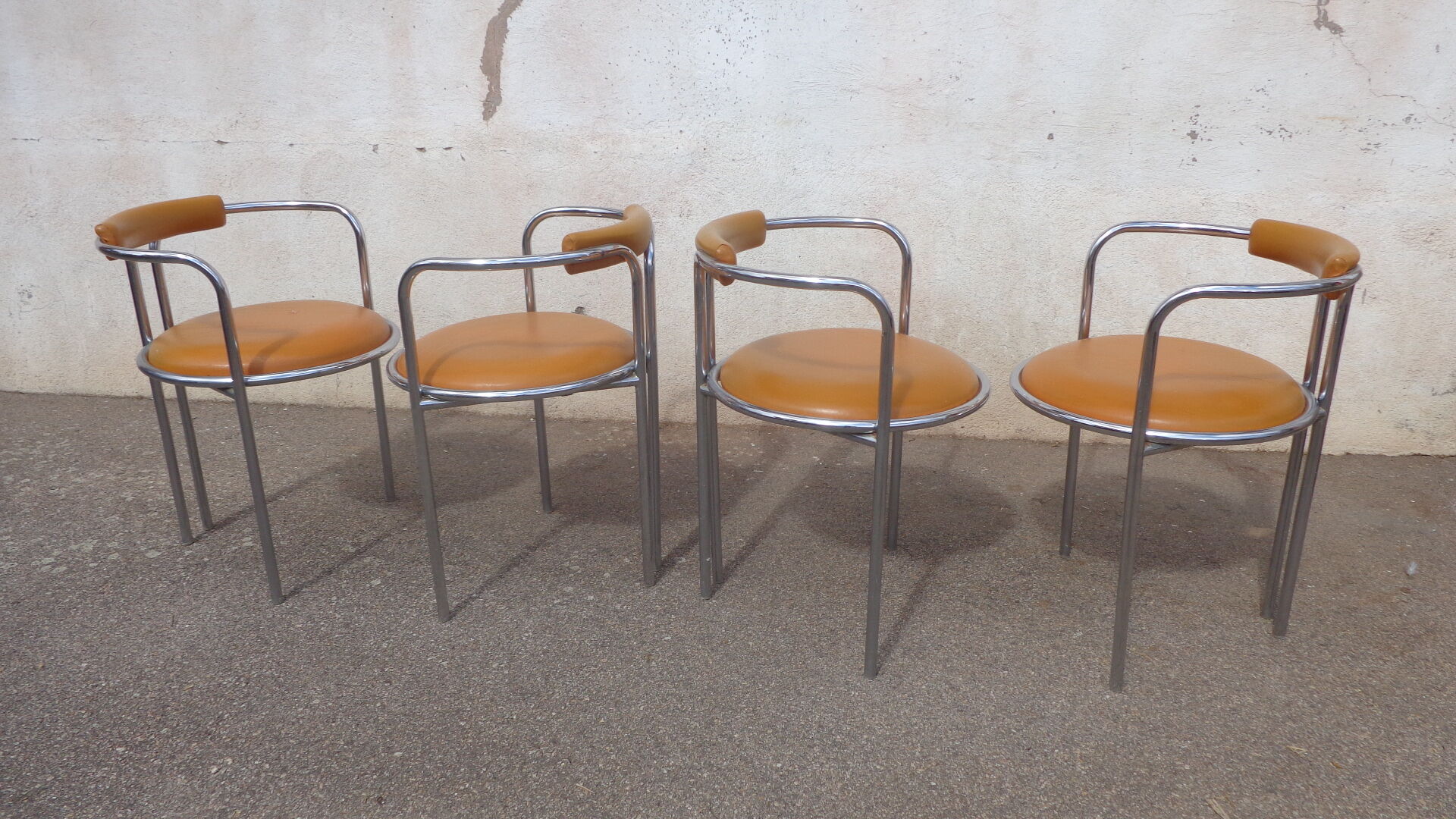 Vintage orange chairs