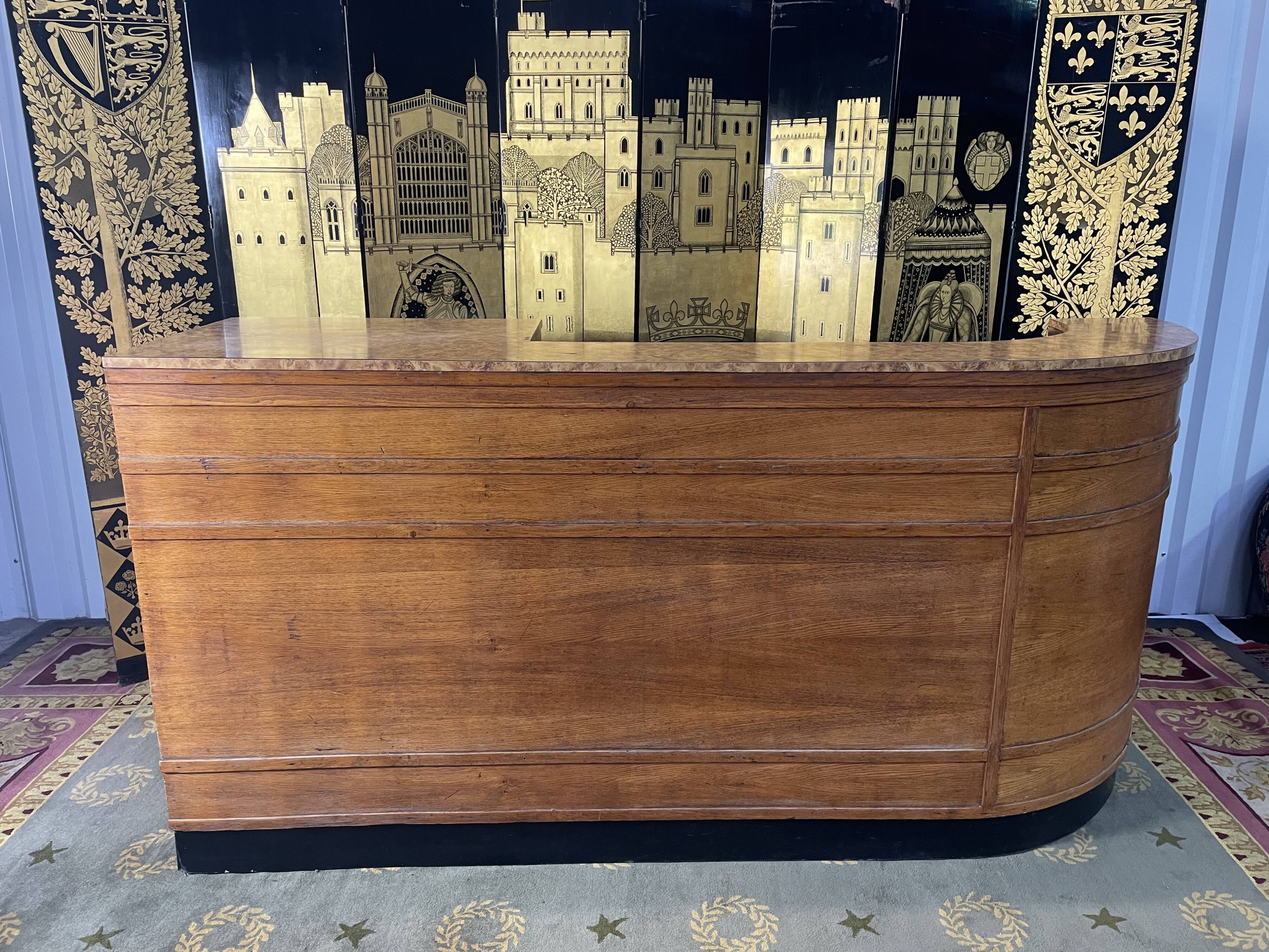 Oak bar counter 1960