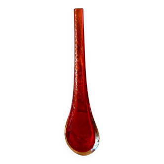 Sommerso Murano Teardrop Vase