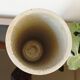 Vintage glazed stoneware cylinder vase - 1970