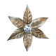 Brass flower floral wall sconce, Willy Daro for Massive, Belgium 1970s