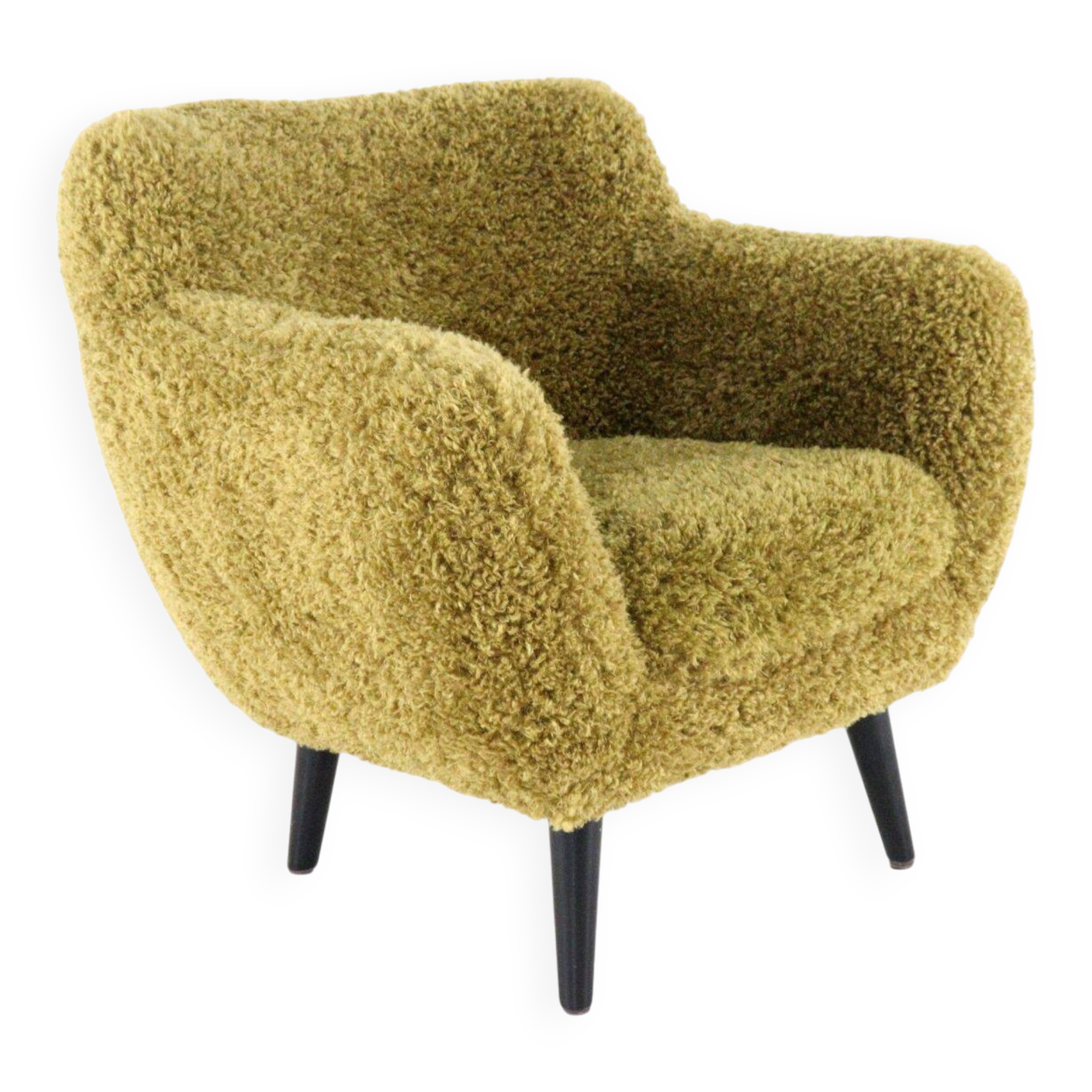 Fuzzy Doodle Armchair Fully Restored - new upholstery