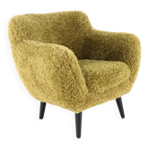 Fauteuil Fuzzy Doodle entièrement restauré - nouvelle tapisserie