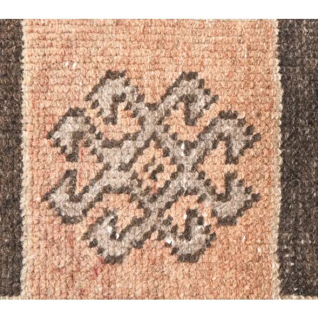 1970s Vintage Turkish Hand-Knotted Runner 94x386