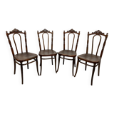 Bentwood dining chairs by Thonet Austria