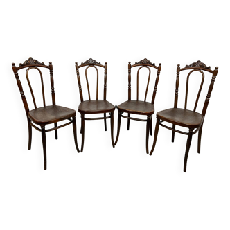 Bentwood dining chairs by Thonet Austria