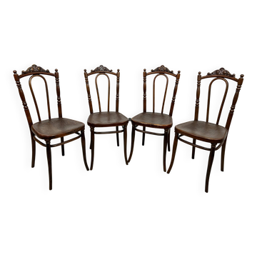 Bentwood dining chairs by Thonet Austria