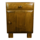 Art Deco bedside table in wood, 1940s/50s
