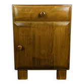 Art Deco bedside table in wood, 1940s/50s
