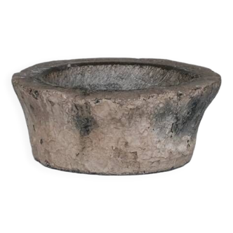 Antique Primitive Stone Bowl or Mortar