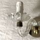 2-light murano glass and mirror wall light