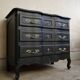 Revamped vintage black chest of drawers