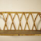 Rattan wall shelf