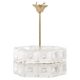 Crystal and brass pendant lamp by Carl Fagerlund for Orrefors, Sweden, 1960.