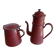 Cafetière et pot à lait émaillés vintage