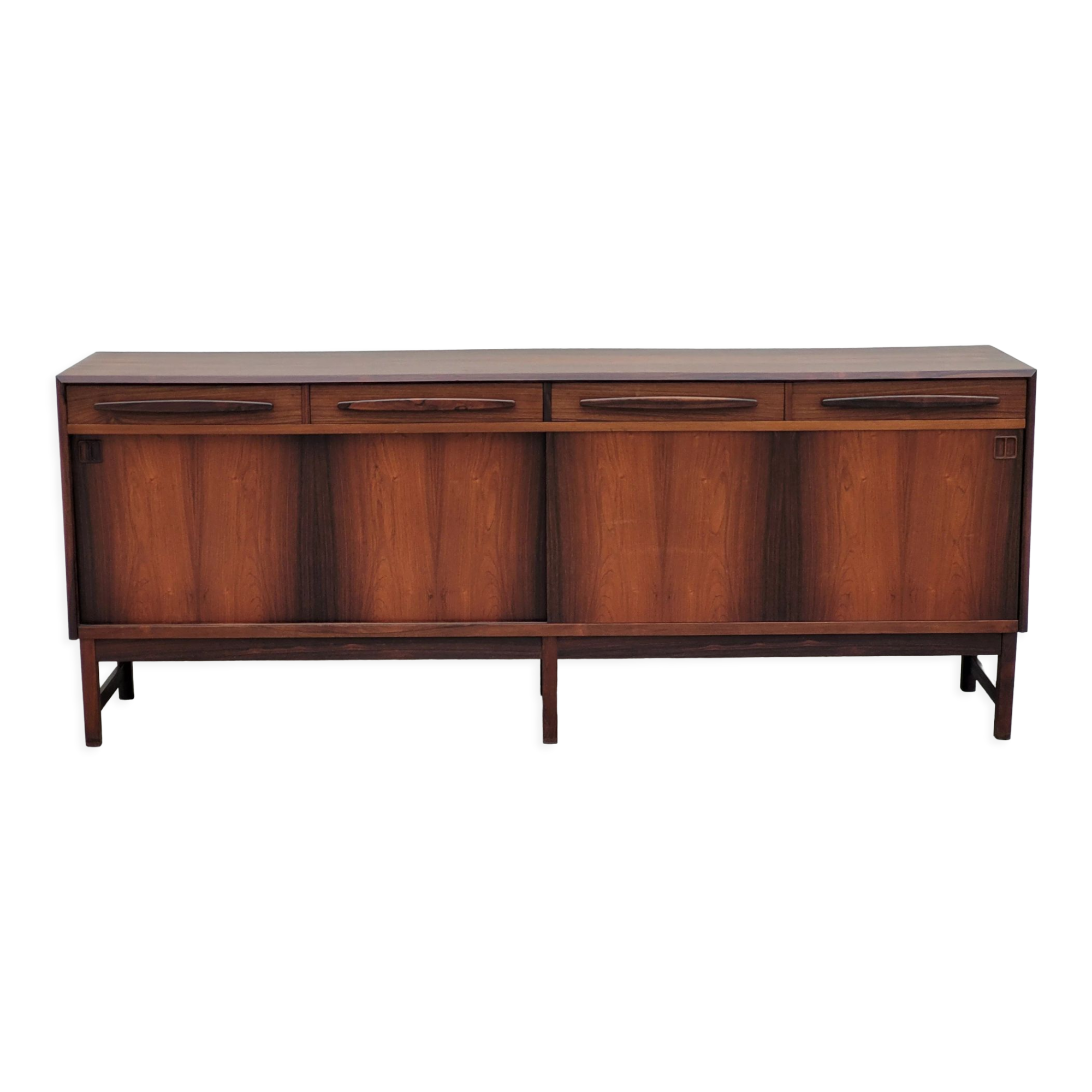 Danish sideboard stamped Bordum and Nielsen in Rio rosewood