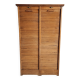 Meuble classeur ancien à rideaux – Années 1920/30 – Hêtre