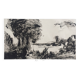 Etienne LODÉHO, Landscape with figure, 1988. Aquatint signed in pencil