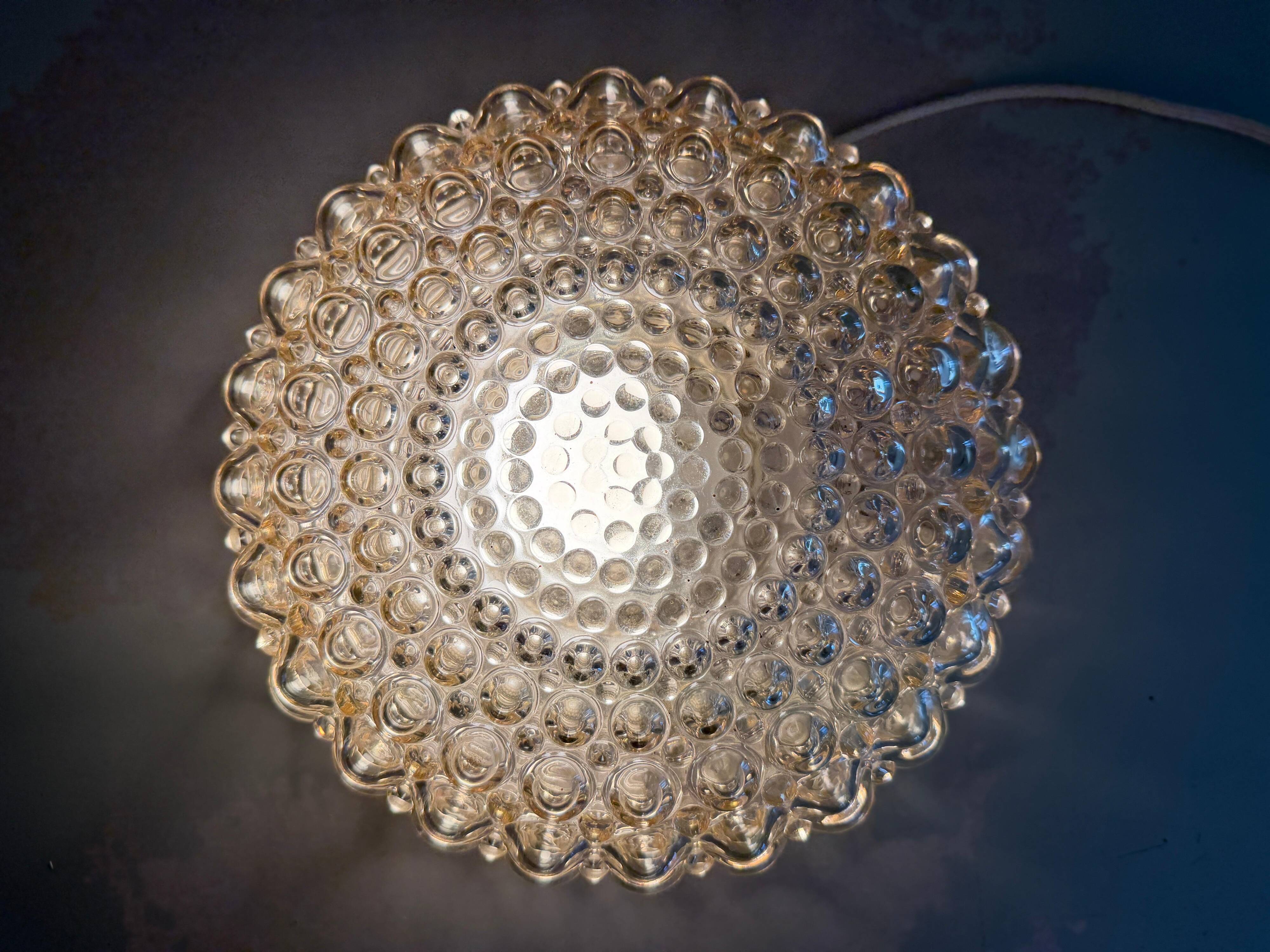 Boom 665 Model Bubble Glass Flush Mountains by Bega Limburg, 1960s, Germany